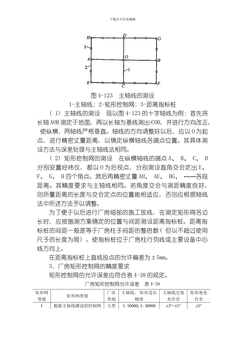 建筑施工之单层排架钢架建筑的施工测量模板_第2页