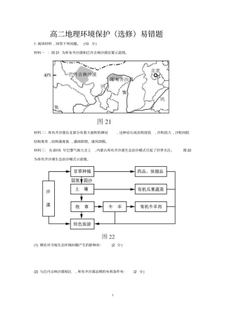 环境保护江苏2008-2016高考真题分析