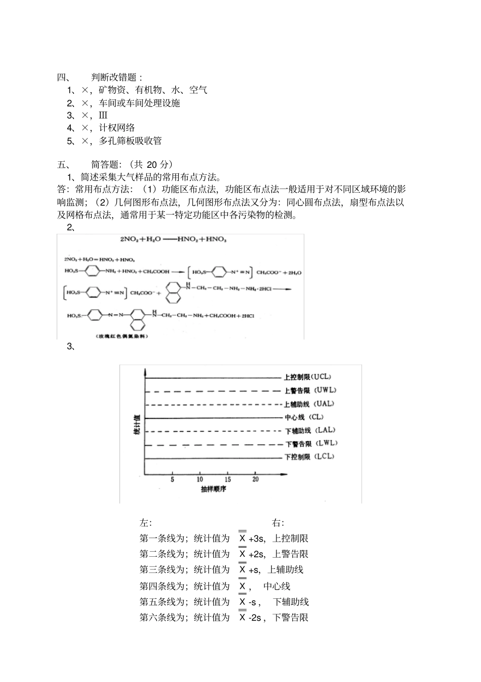 环境分析与监测考试试卷f+答案_第3页