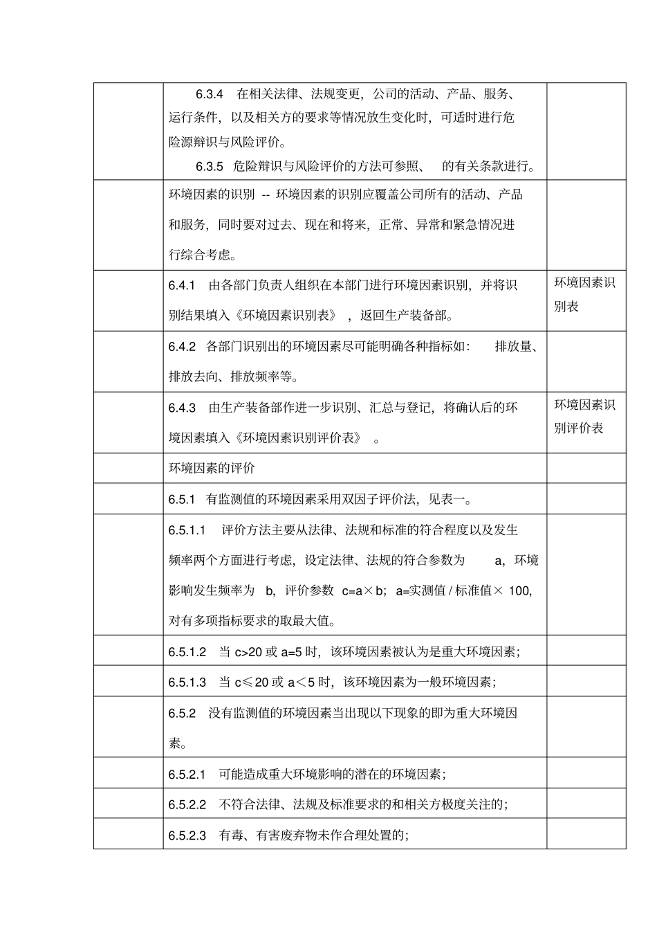 环境因素和危险源识别与风险评价程序_第3页