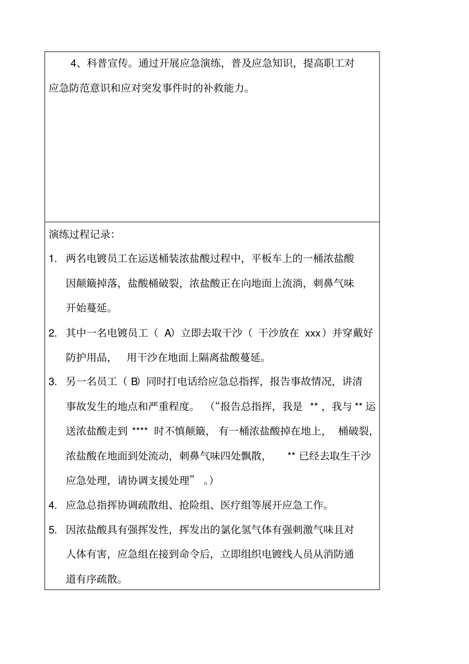环境应急演练记录_第2页