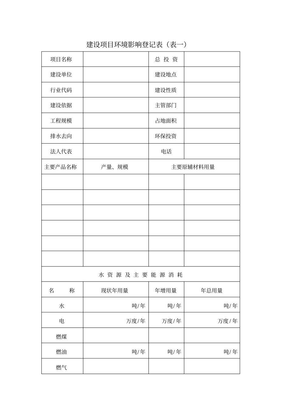 环境影响评价登记表原版_第2页