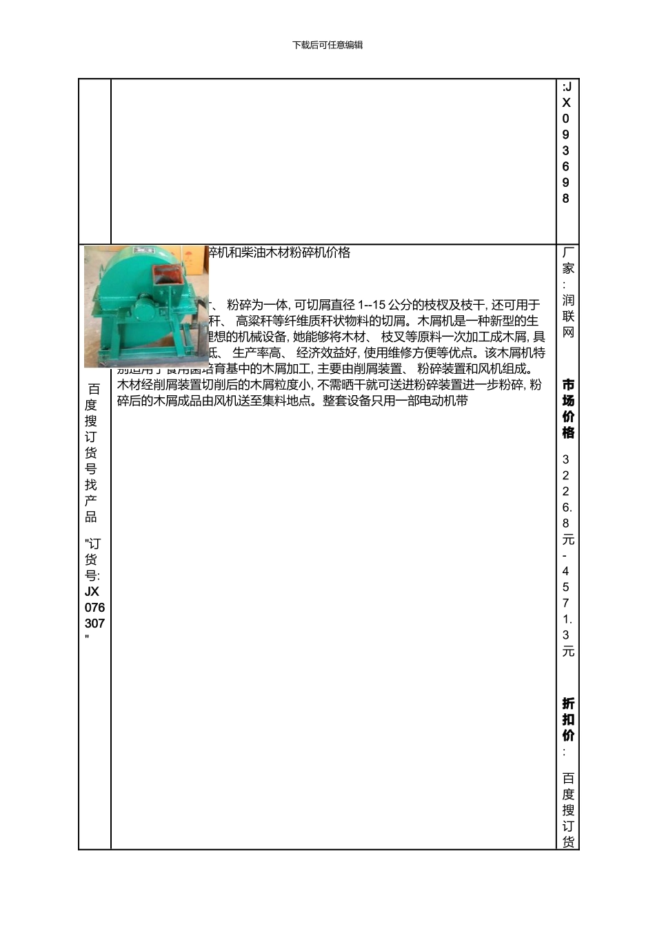 建筑木材粉碎机和木材刨花粉碎机价格模板_第2页