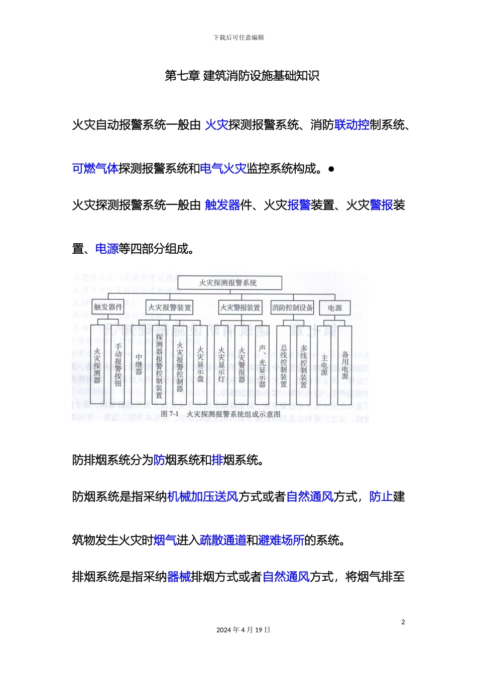 建筑消防设施建构筑物消防员初级考试要点模板_第2页