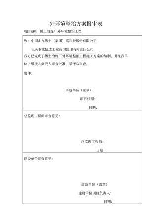 环境治理方案资料