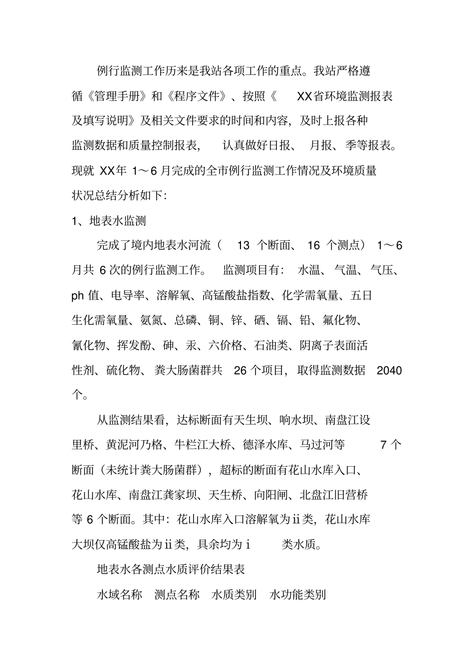 环境监测站上半年工作总结_第2页