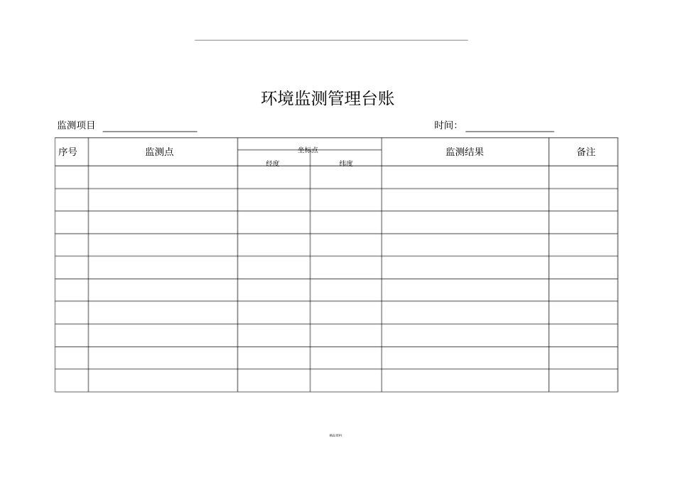环境监测管理台账_第1页