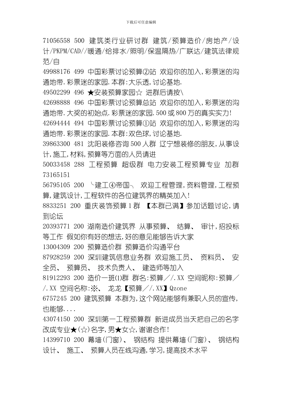 建筑类行业研讨群建筑模板_第1页