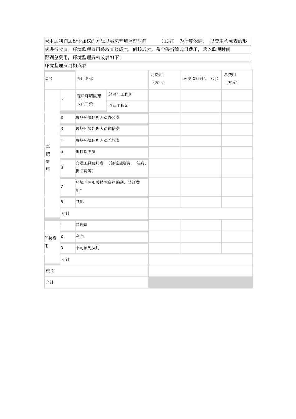 环境监理收费标准_第2页
