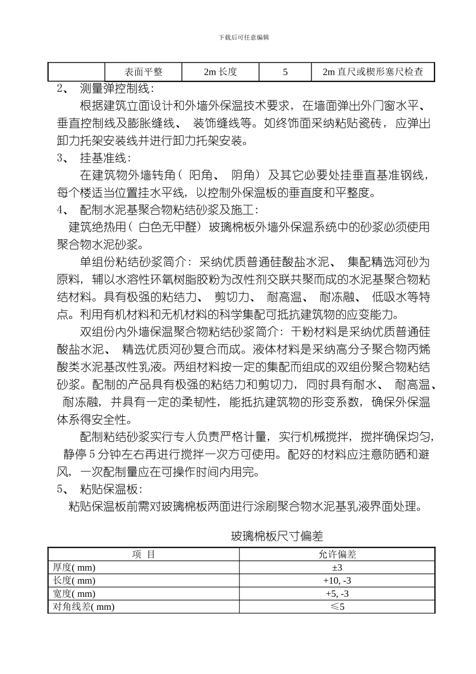 建筑绝热用白色无甲醛玻璃棉板模板_第3页