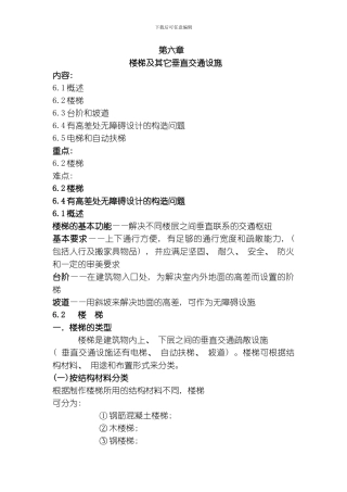 建筑设计楼梯模板