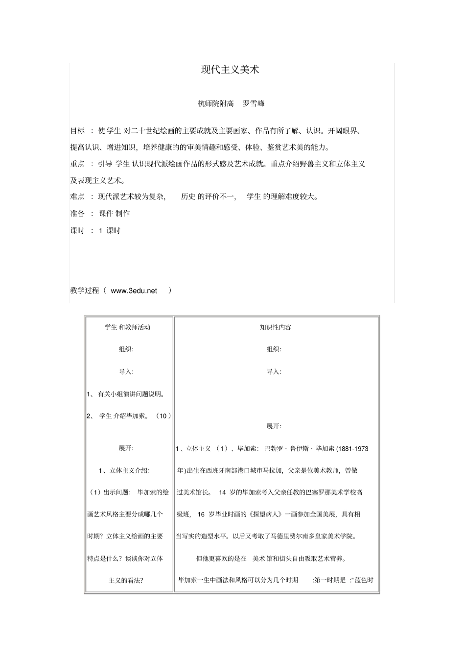 现代主义美术资料_第1页