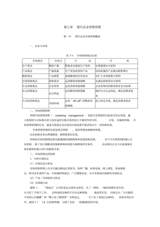 现代企业营销管理