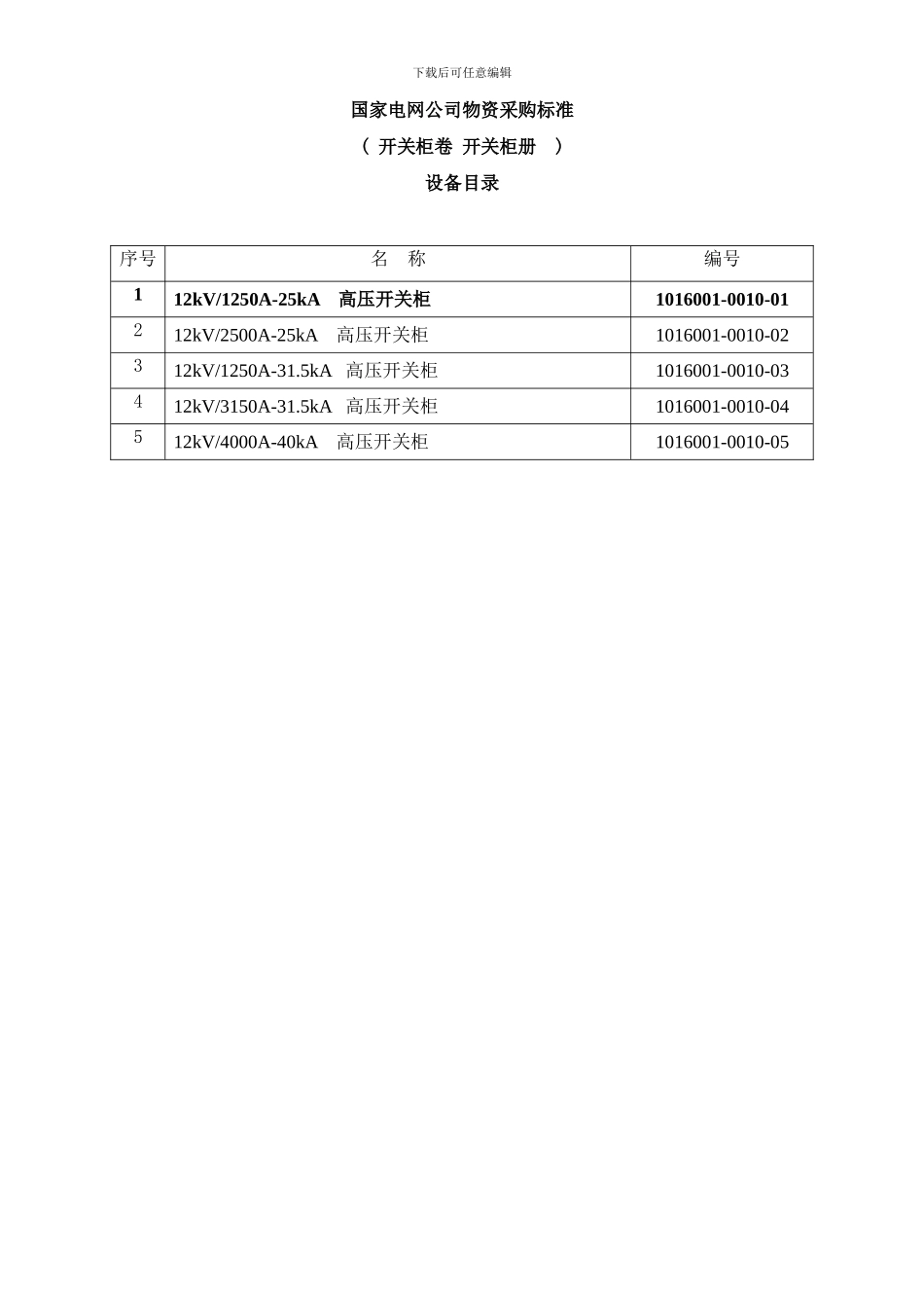 开关柜技术范本专用部分样本_第2页