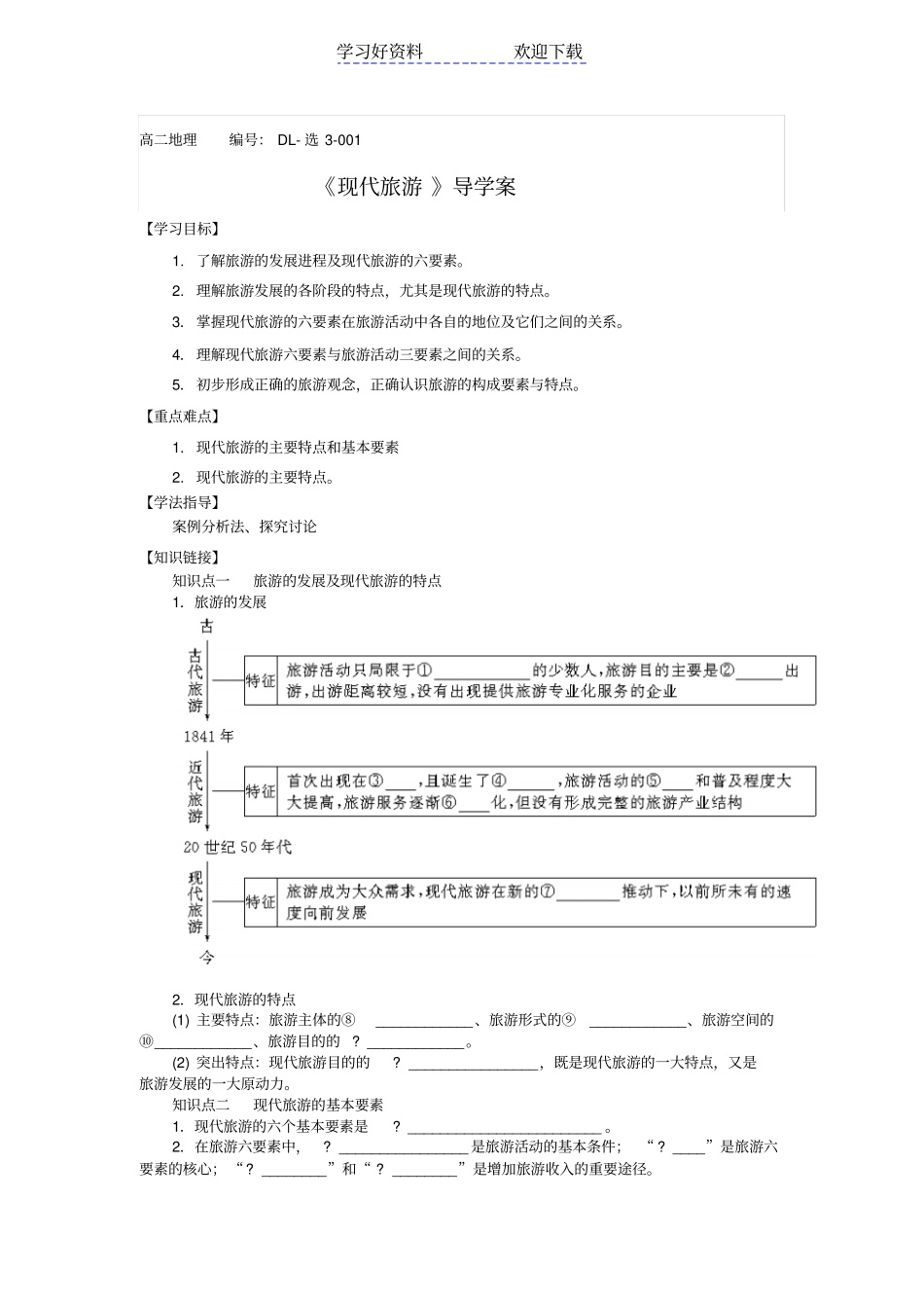 现代旅游导学案_第1页