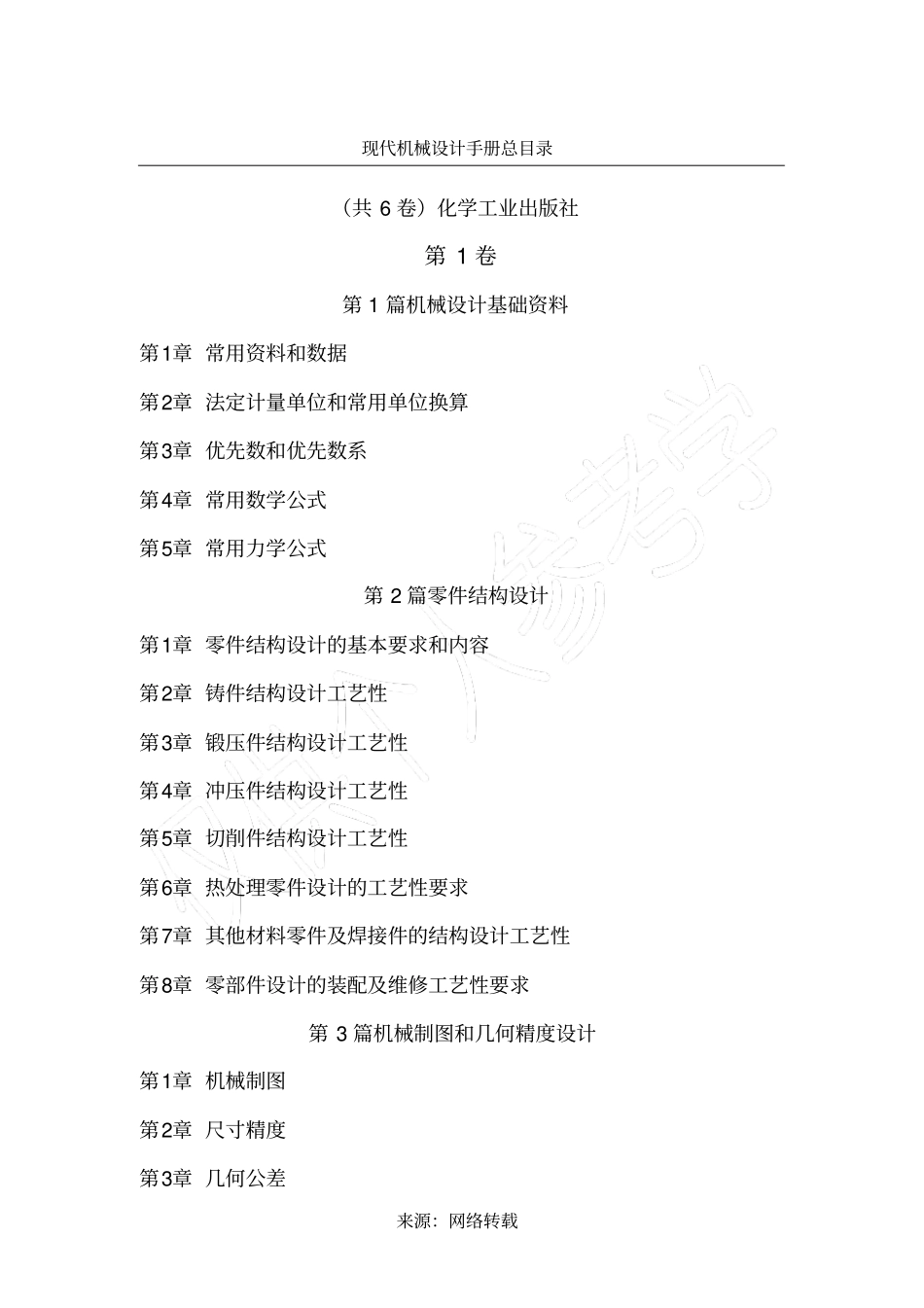 现代机械设计手册总目录_第1页