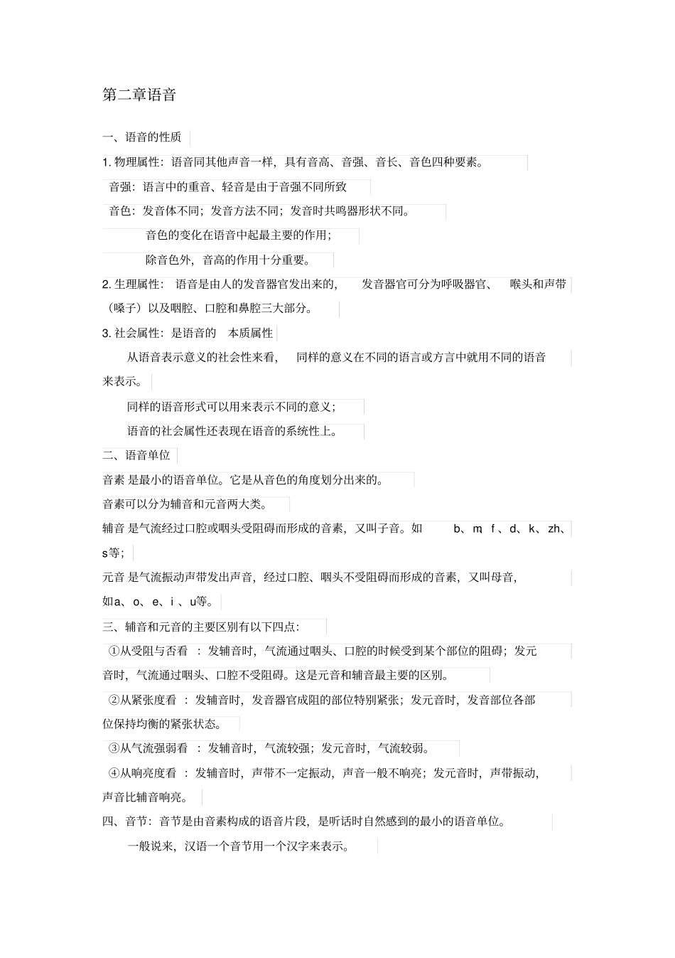 现代汉语复习资料_第2页