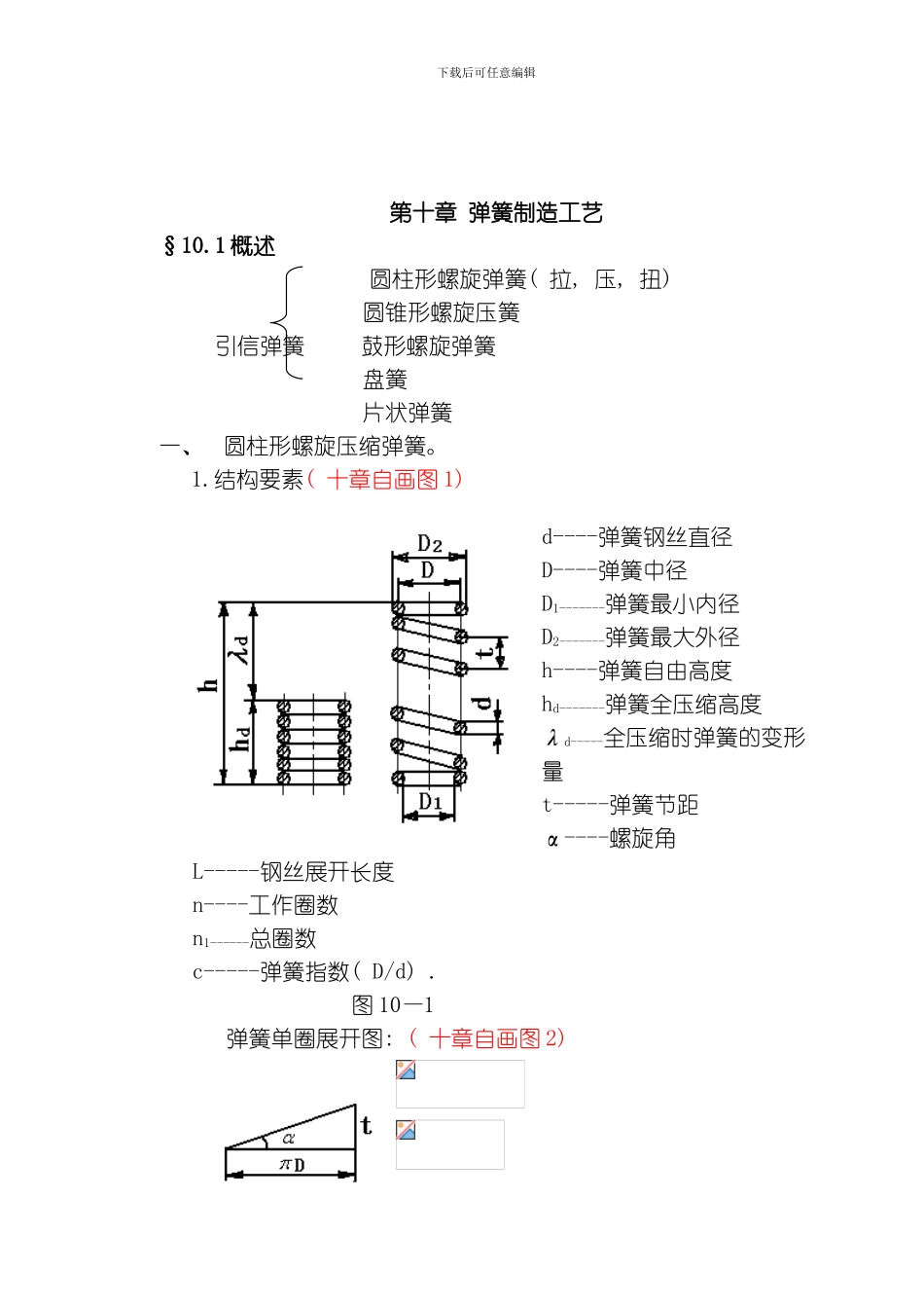 弹簧制造工艺模板_第1页