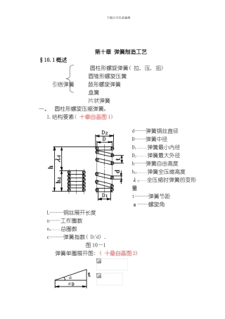 弹簧制造工艺模板