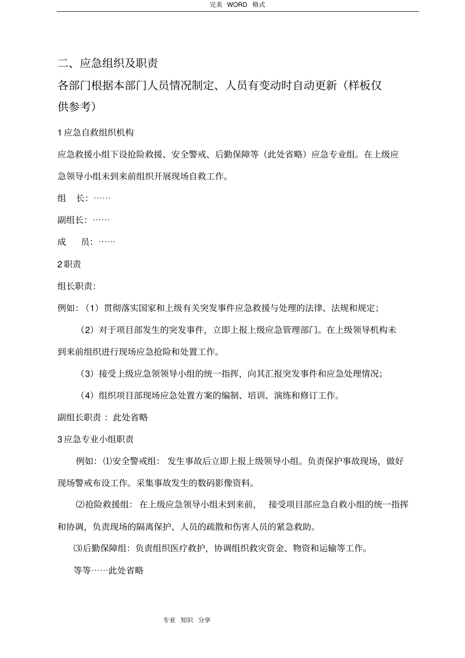 现场应急处置方案通用版_第2页