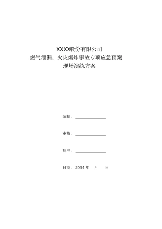 现场演练方案