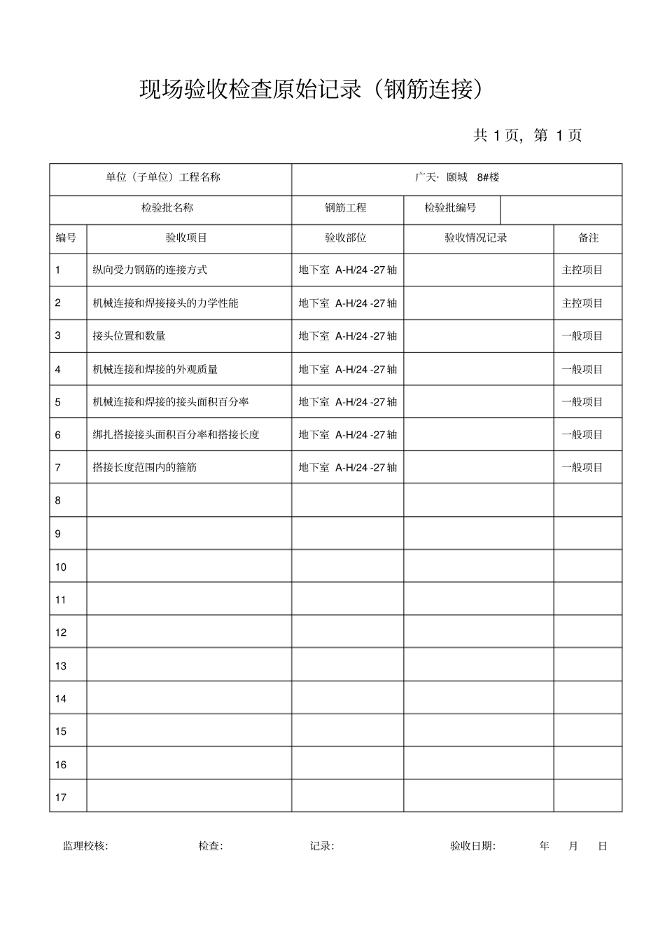 现场验收检查原始记录_第3页