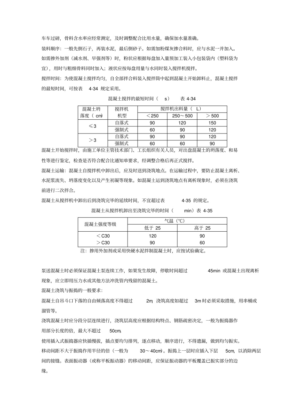 现浇框架结构混凝土浇筑施工分项工程质量管理_第2页