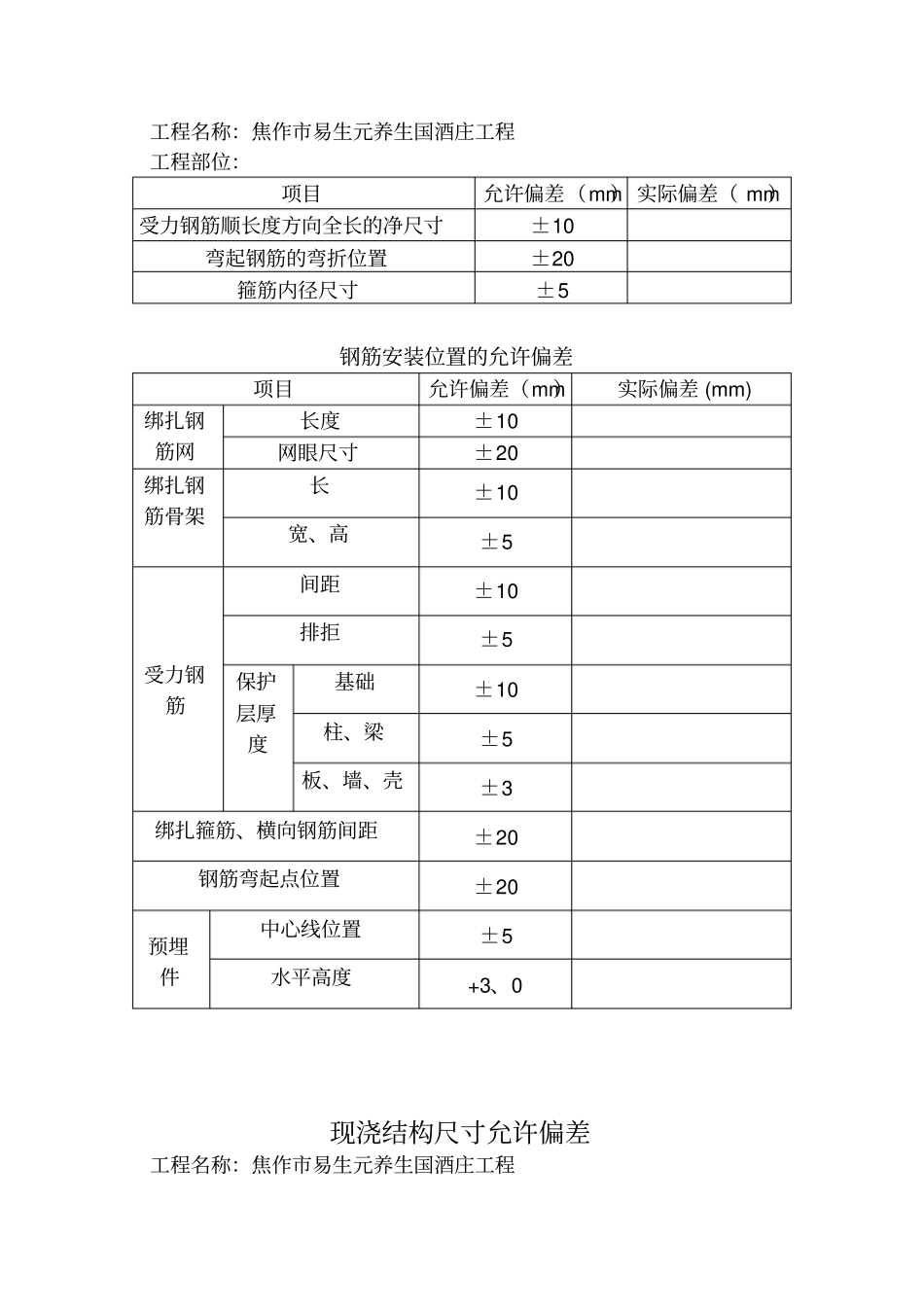 现浇结构模板安装允许偏差_第2页