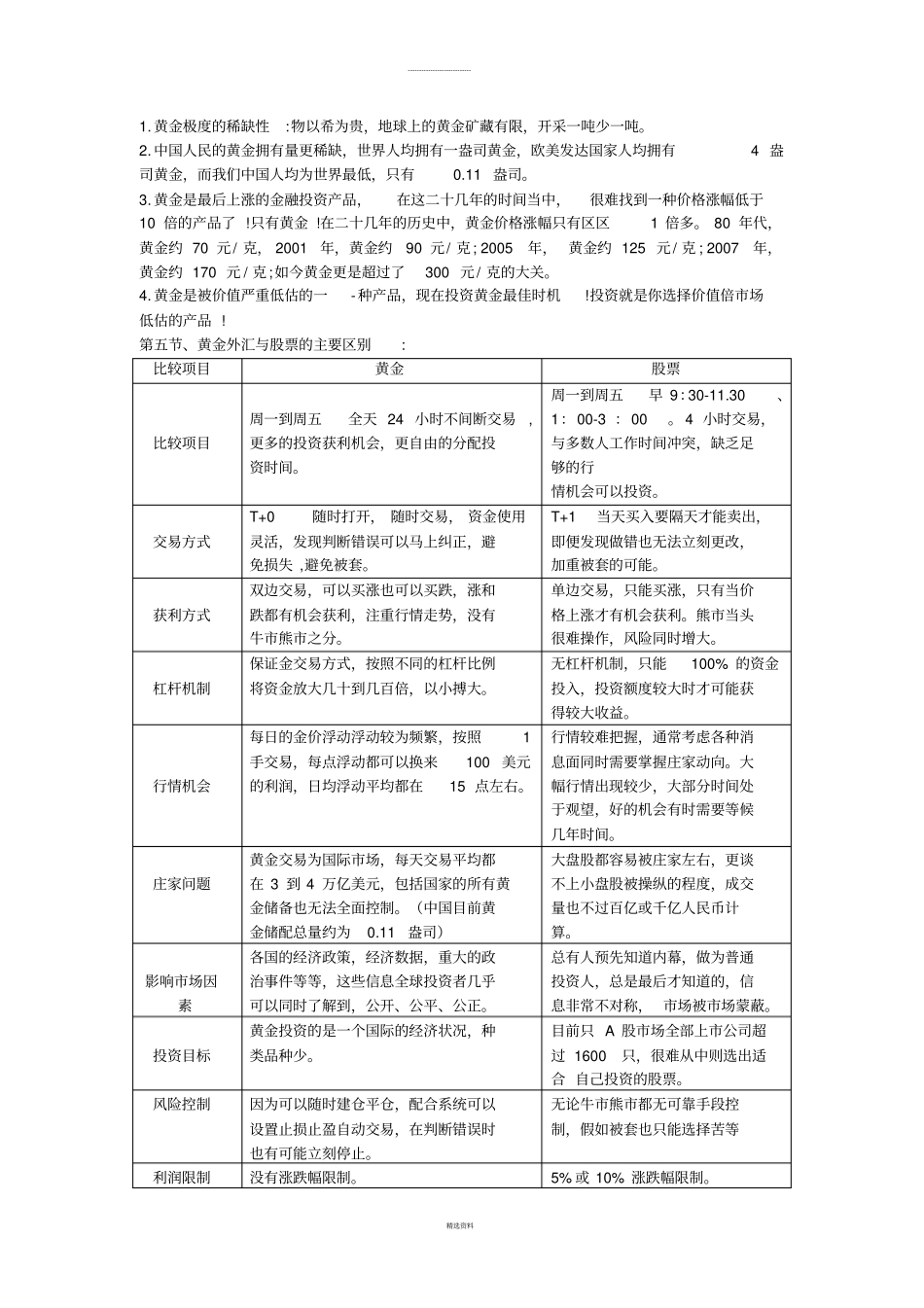 现货黄金理财投资计划书_第2页