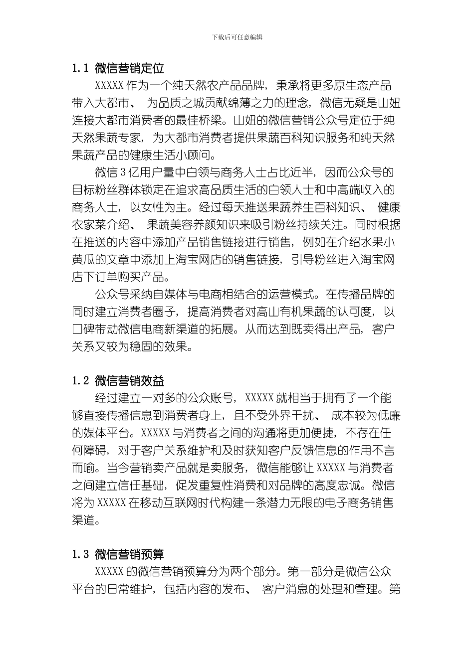 微信推广策划书模板_第2页