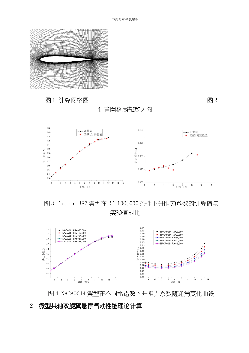 微型共轴双旋翼气动性能计算分析研究高卓飞模板_第3页