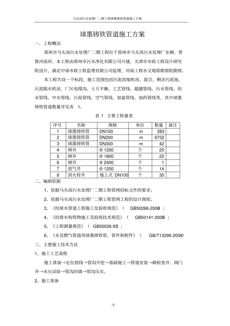 球墨铸铁管道施工方案_第2页