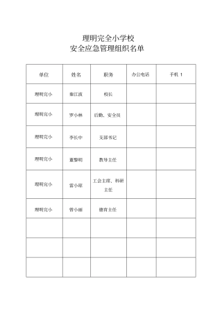 理明应急预案副本