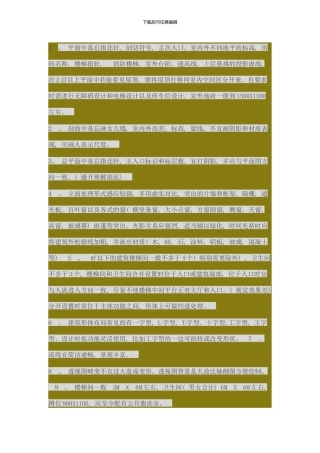 快题注意事项样本
