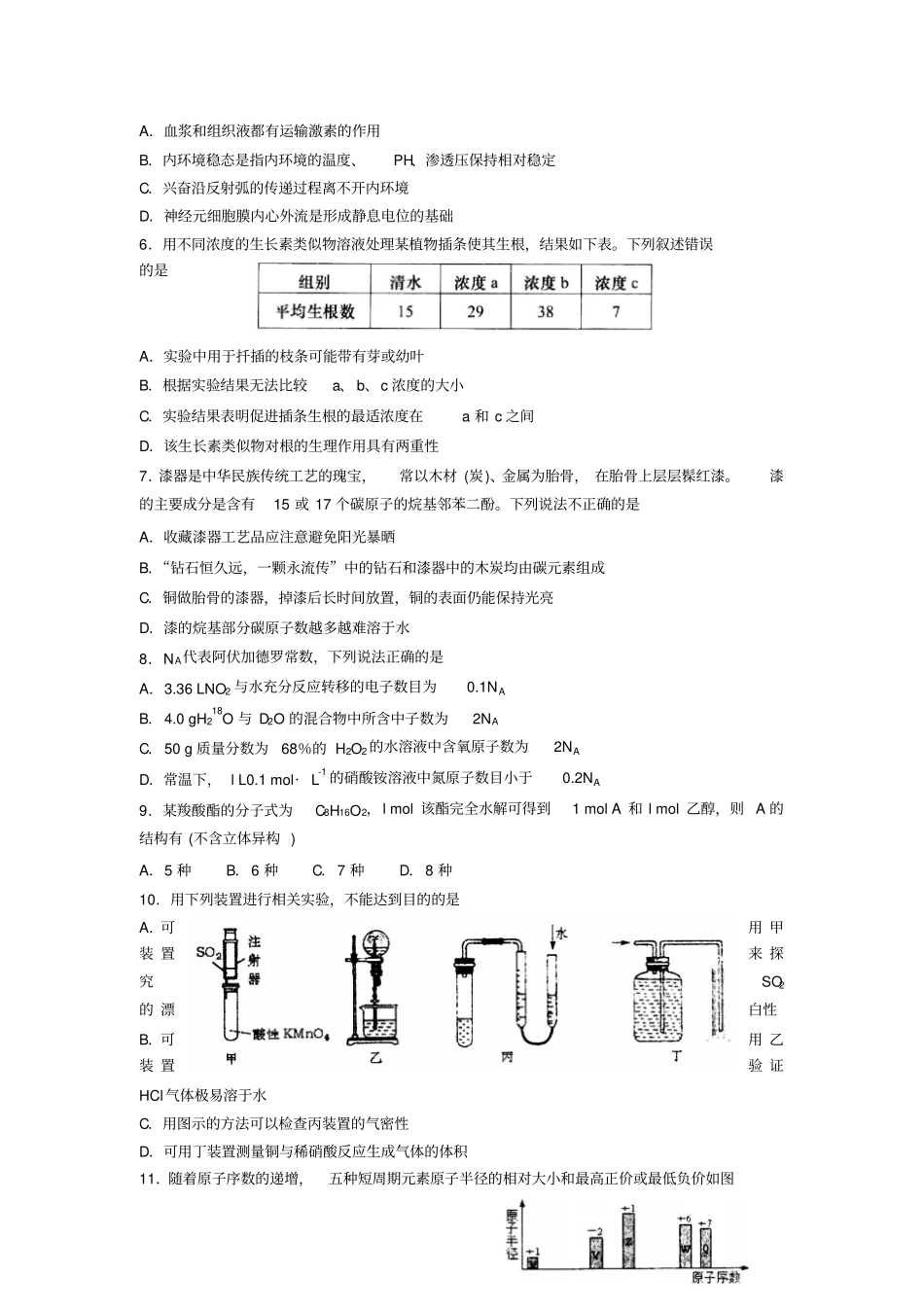 理综卷_2016届山东青岛高三下学期第一次模拟考试20103汇总_第2页