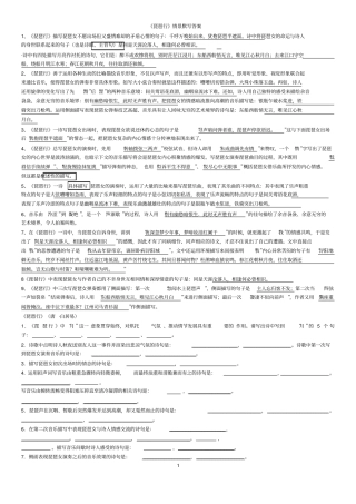 琵琶行情景默写及答案