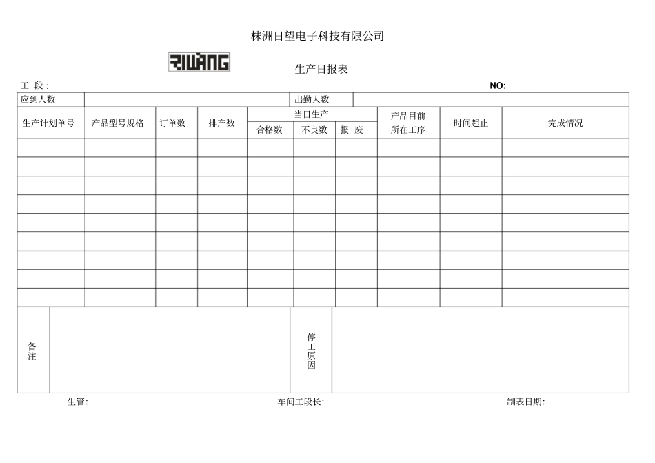 生产日报表格式_第1页