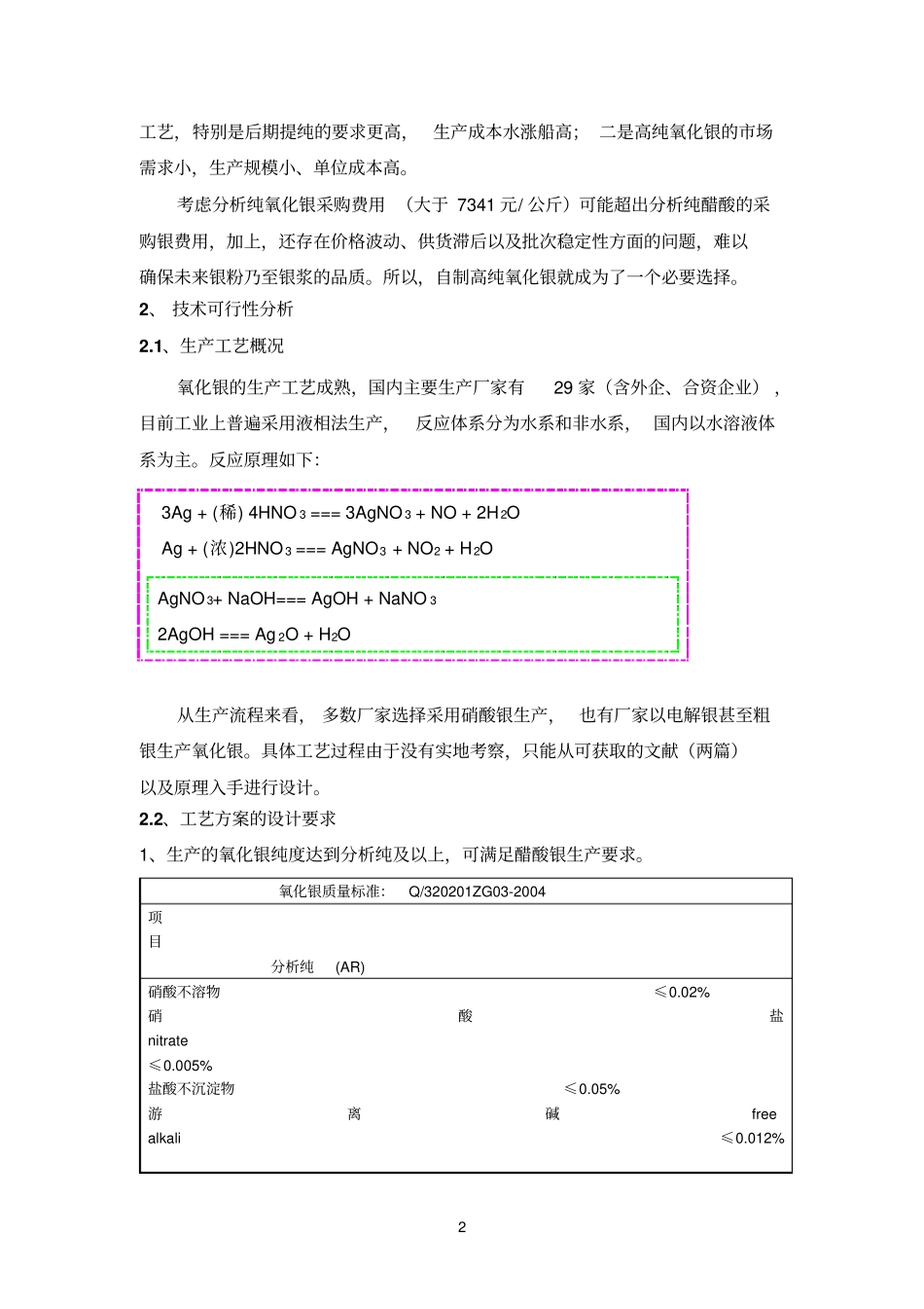 生产氧化银的可行性分析_第2页