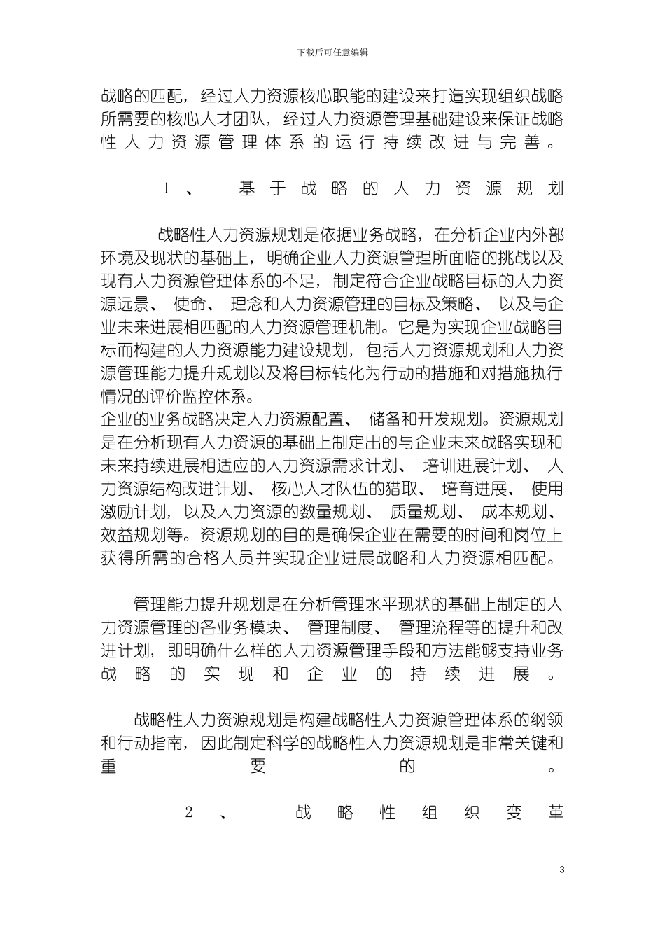 战略性人力资源管理体系的构建模板_第3页