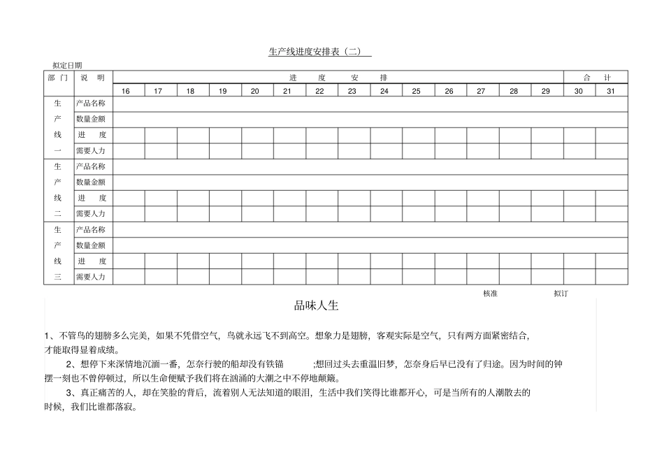 生产线进度安排表二_第1页