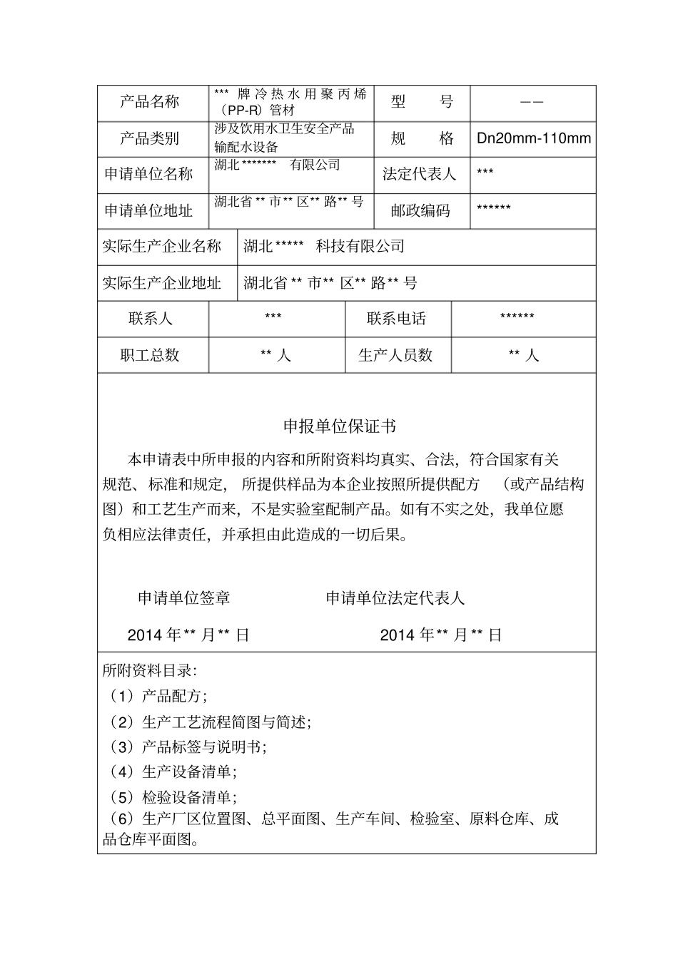 生产能力审核申报资料模板分析_第2页