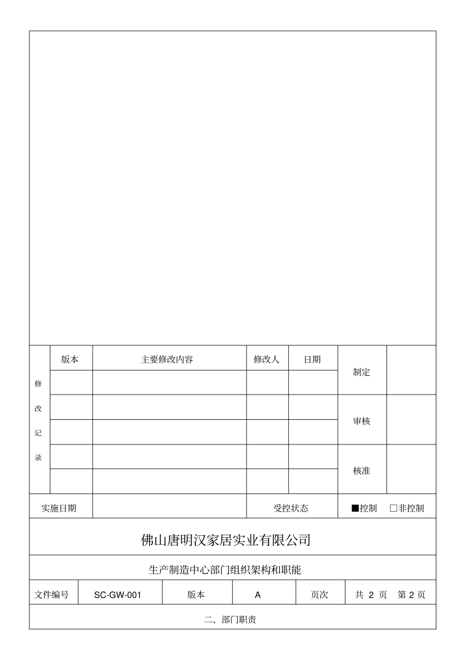 生产部岗位说明书资料_第2页