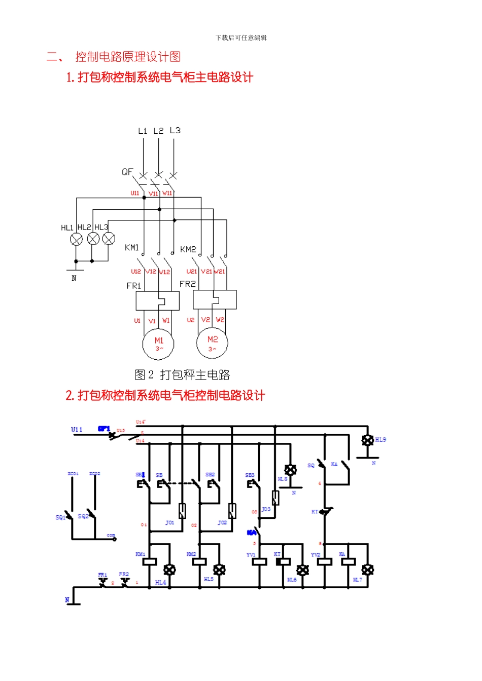 打包称控制柜制作设计说明书样本_第3页