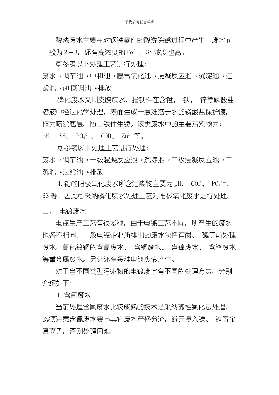 打印常见工业废水处理技术介绍样本_第2页