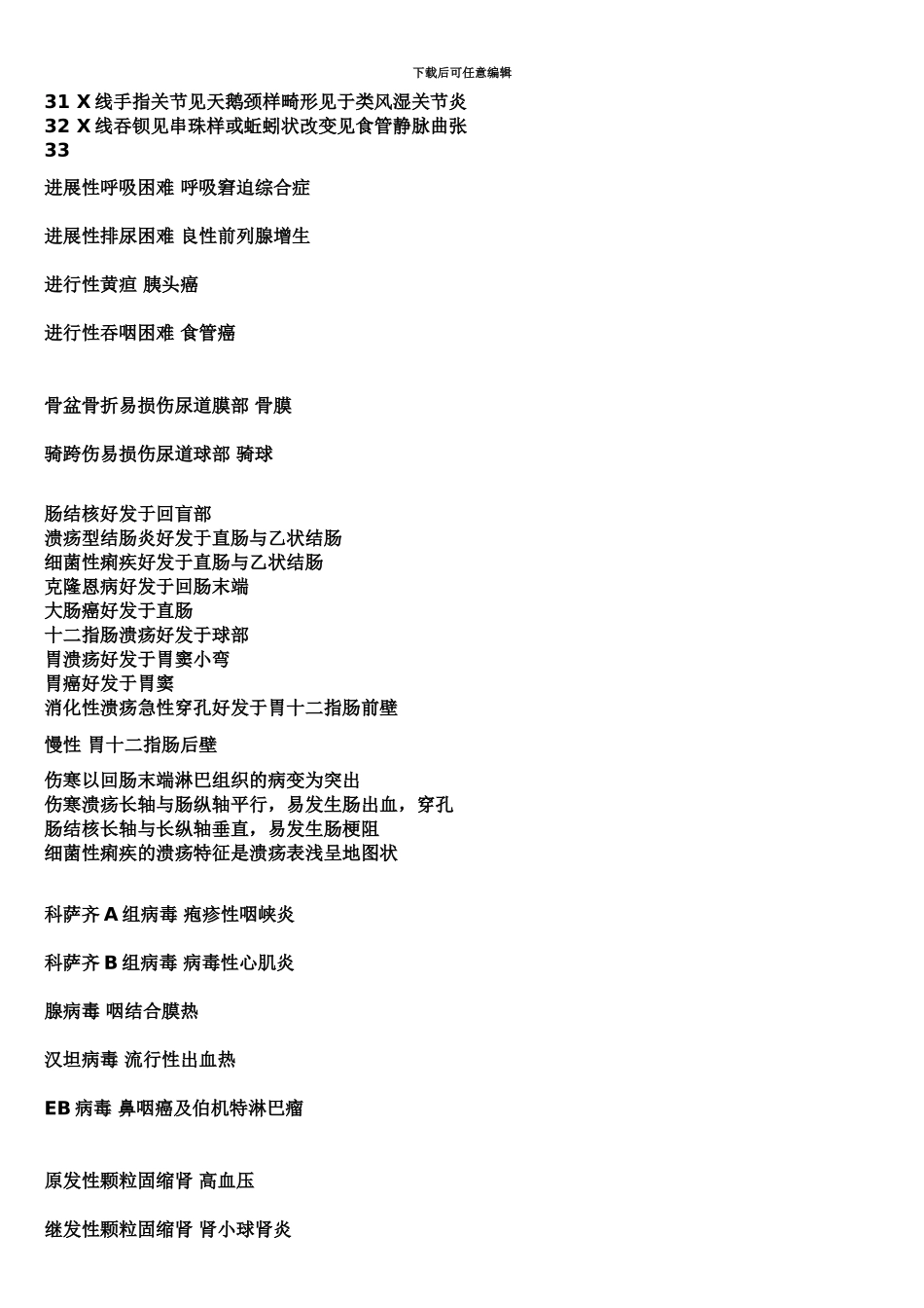 执业医师考试难记的内容_第3页