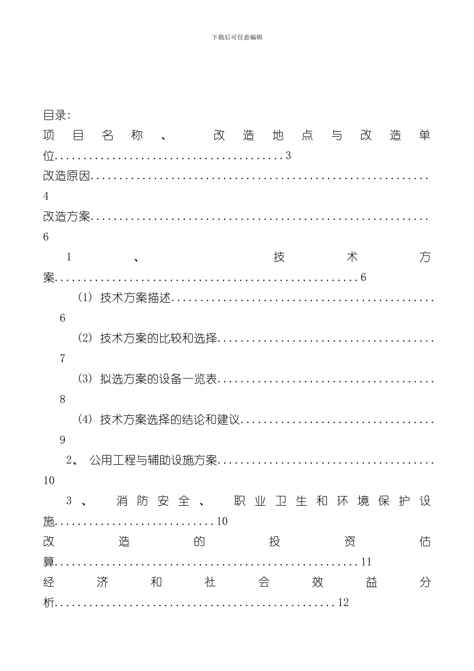 技改方案模板样本_第2页