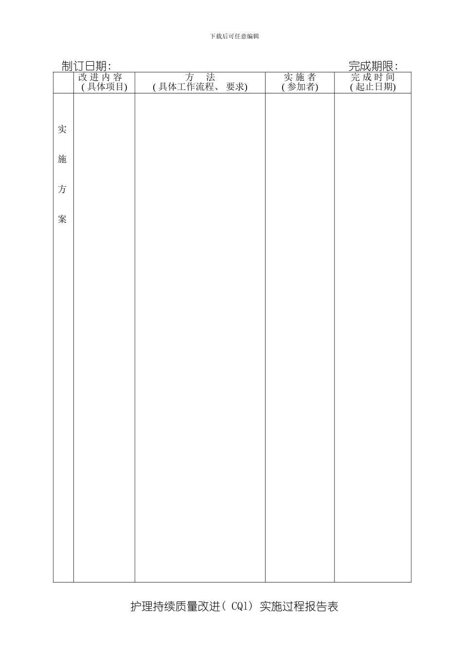 持续质量改进计划样本_第2页