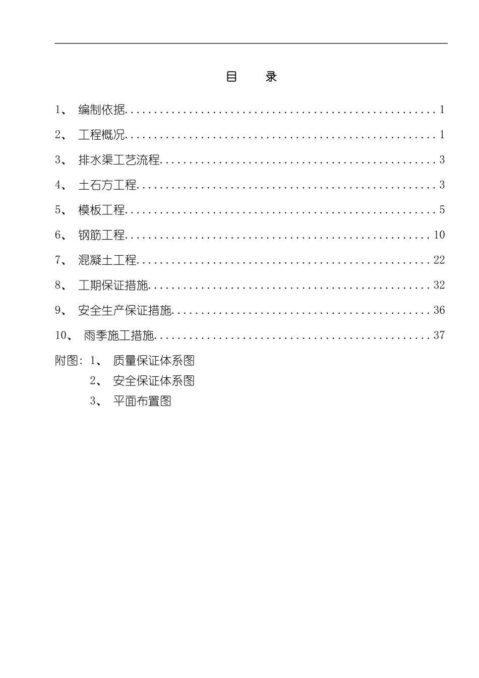 排水渠施工方案样本_第1页
