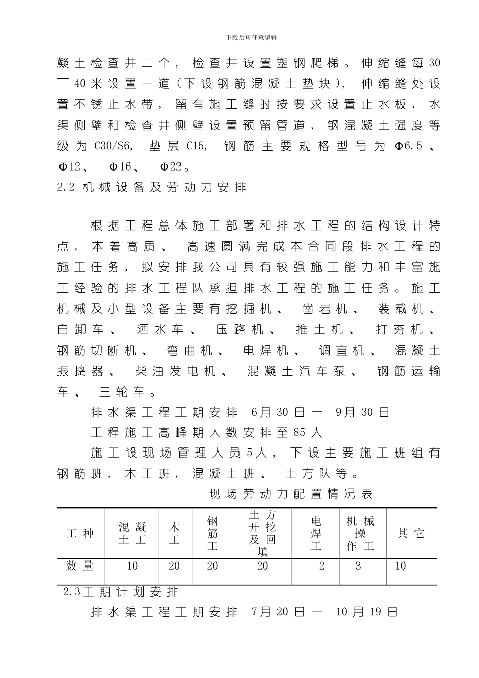 排水渠施工方案样本_第3页