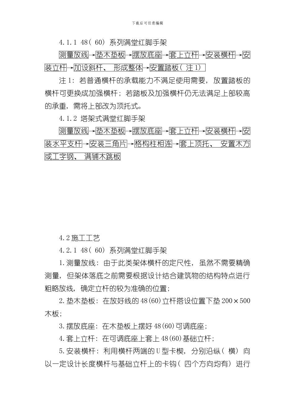 插口式满堂脚手架施工工法样本_第3页